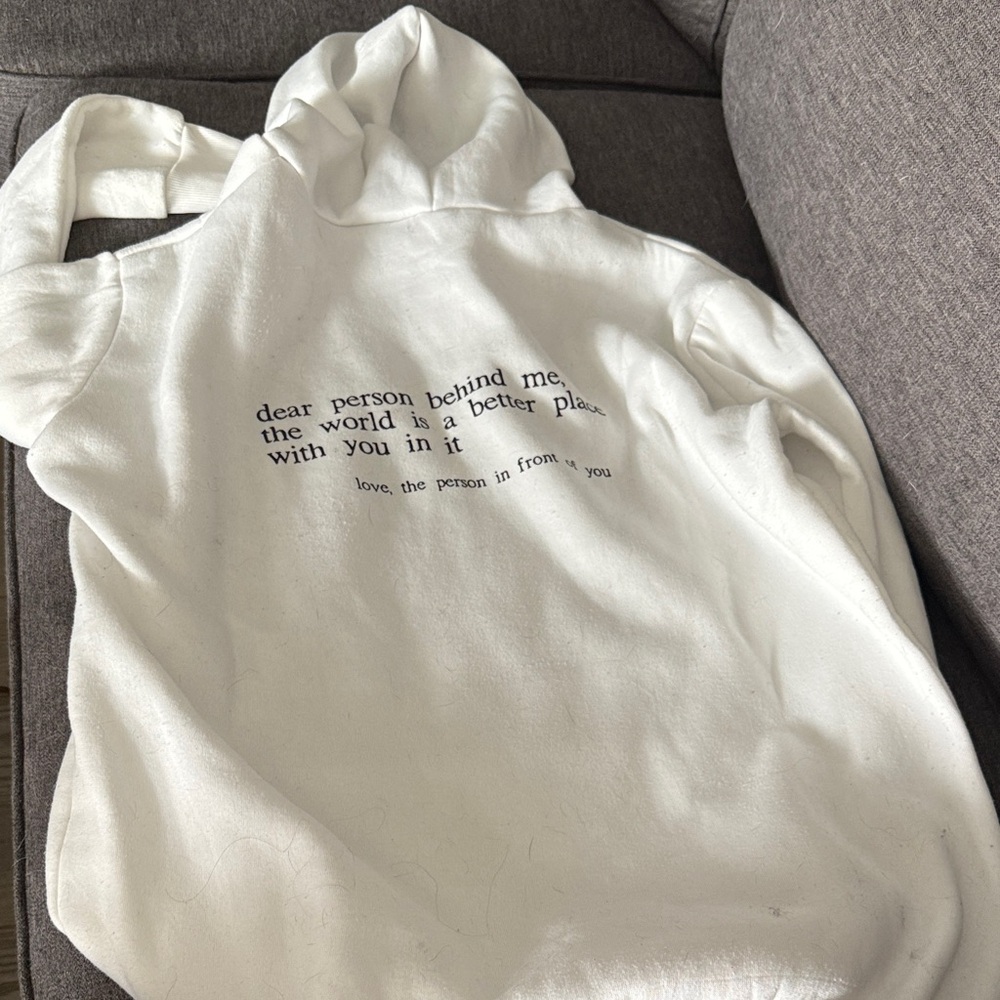 Classic White Women's Hooded Pullover Sweater
